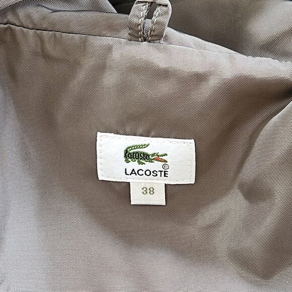 Lacoste Jacket Mens S Khaki Transformer Reversible 2 In 1 Pockets LS Zip Unisex - Picture 13 of 16